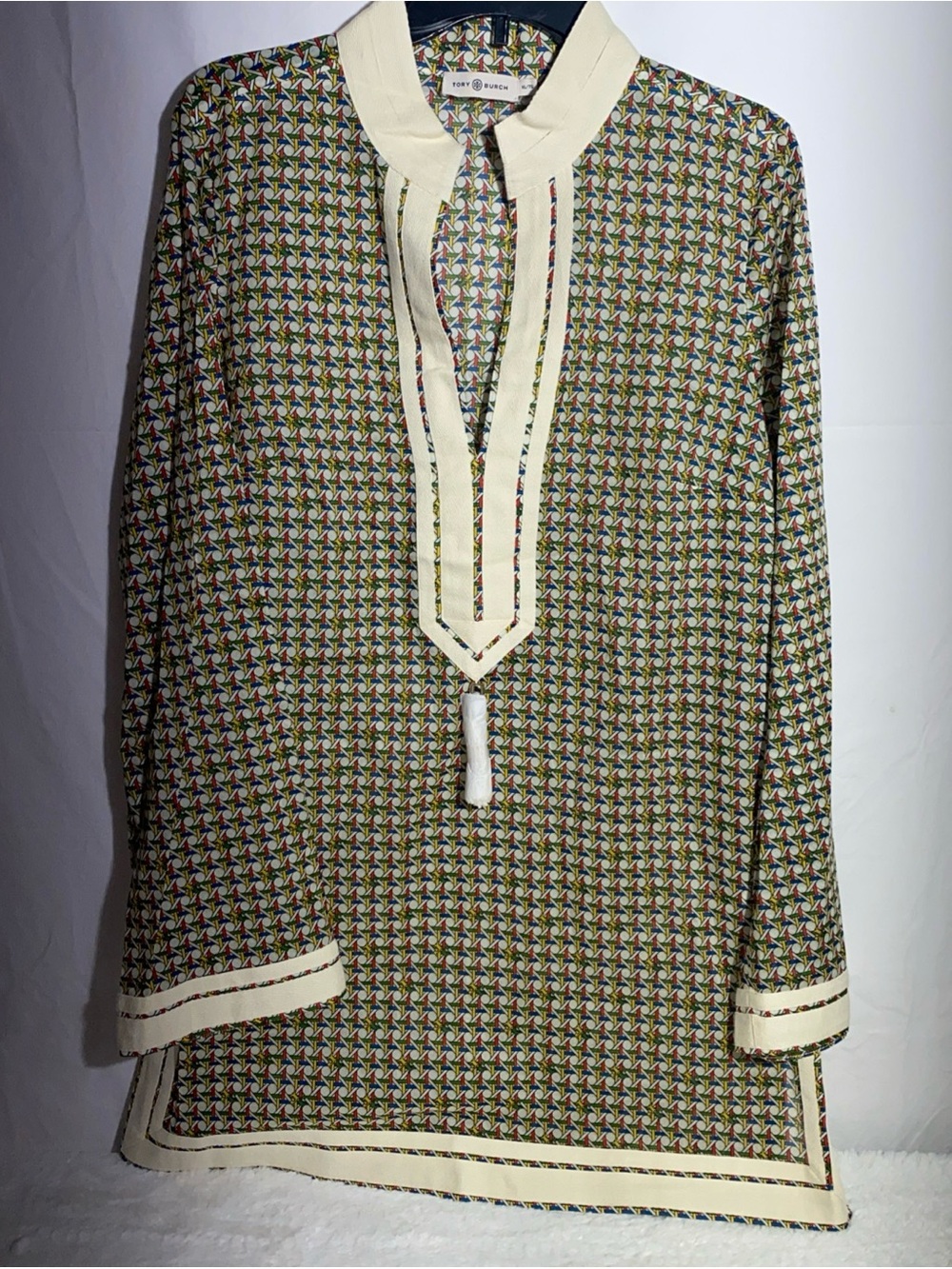 Tory Burch Multicolor Geometric-Print Top